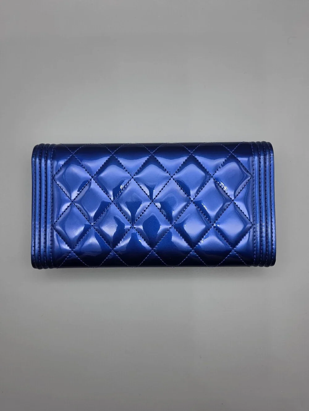 CHANEL patent calfskin